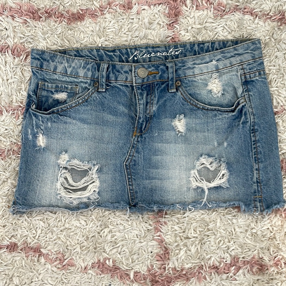 Bluenotes denim mini skirt